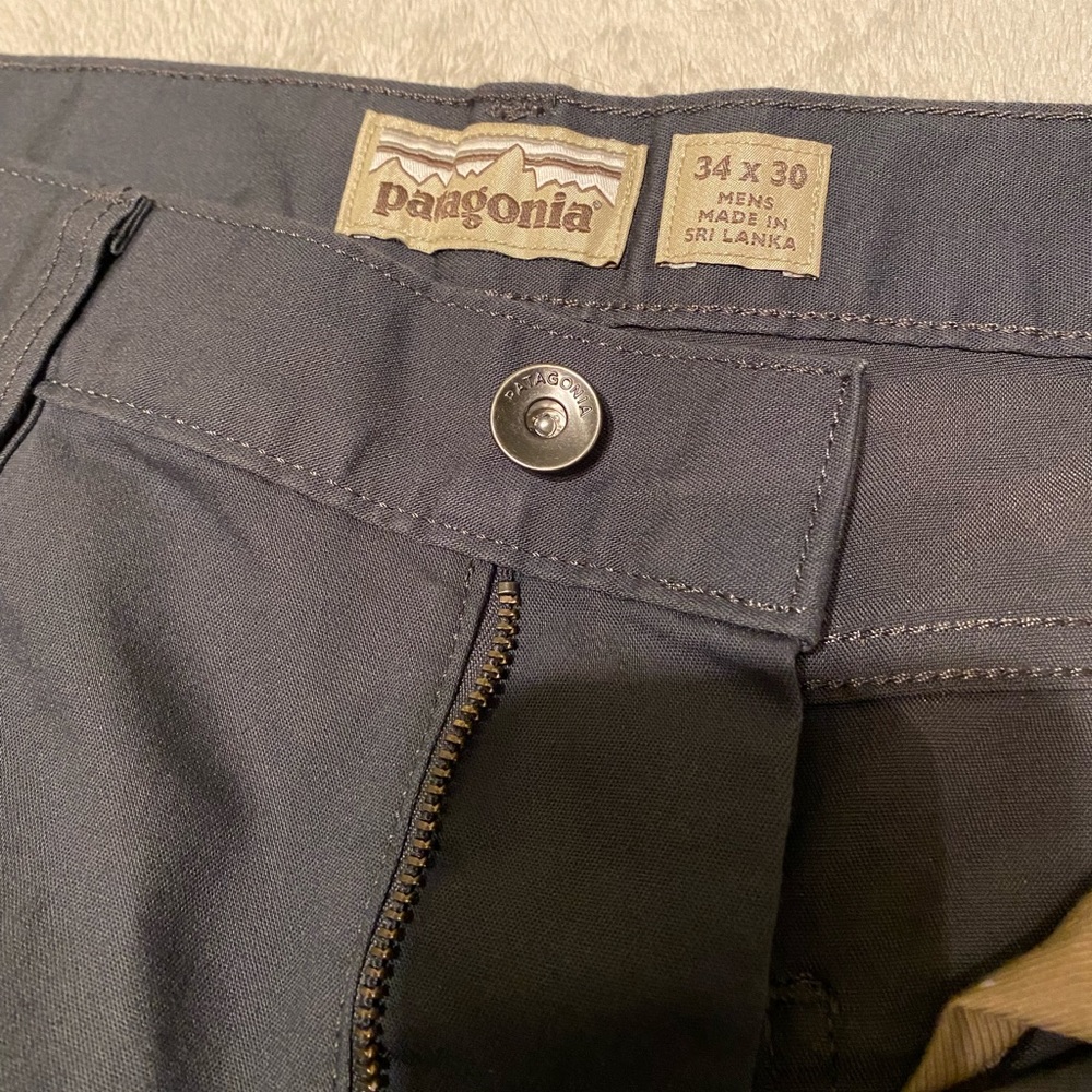 Patagonia Mens Performance Twill Jeans 34x30, Forge Grey